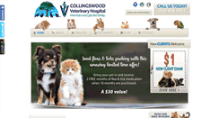 Desktop Screenshot of collingswoodvethospital.com